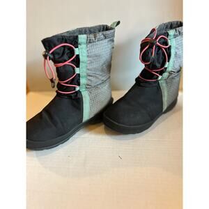 Bogs Snownights kids winter boots black silver size 3